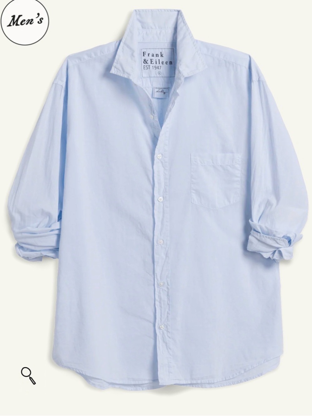 Frank & Eileen Luke Button Up Shirt blue M